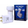 DI-WAY LNB TWIN 0,1dB WHITE LEOPARD LINE SatelityUL