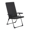 Polohovacie záhradné kreslo Barletta Black Edition H024-07PB PATIO