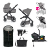 PETITEMARS PETITE&MARS Kočík kombinovaný ICON 2v1 Variant: PETITE&MARS Kočík kombinovaný ICON 2v1 Dove Grey XXL AIR + Core Pro i-Size Black Grey + Báza