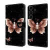 Peňaženkové 3D puzdro Crystal na Samsung Galaxy S23 FE - Pink Diamond Butterfly