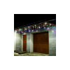 Springos LED kvaple - 22,5m, 500LED, IP44, multicolor + záblesky