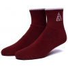 ponožky HUF EMB TRIPLE TRIANGLE 1/4 SOCKS Bloodstone universal
