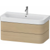 DURAVIT Happy D.2 Plus závesná skrinka pod umývadlo, 2 zásuvky, 975 x 490 x 415 mm, dub Mediterrane, HP4388071710000