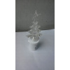 NÁHROBNÁ SVIEČKA LED sviečka v tvare vianočného stromčeka 17cm studená biela s batériami
