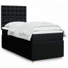 Box spring postel s matrací černá 80 x 200 cm textil Černý 3294199