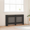 Kryt na radiátor MDF doska 152 x 81 cm čierny