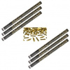 SADA Konfety 80cm ZLATÉ METALICKÉ - Silvester - 6 ks