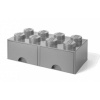 LEGO® úložný box 8 s šuplíkem 25 x 50 x 18 cm sivá