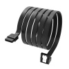 AKASA kábel SATA III 6Gb/s so západkami čierny 100cm (1m) dĺžka uhlová (AK-CBSA09-10BK)