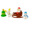 Vianočné Postavičky Snehuliak, Sob a Santa na saniach Variant: 2