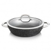 Panvica hlboká PRESIDENT Stone s pokrievkou 28 cm