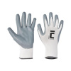 Cerva Rukavice nylon/úplet/nitril BABBLER, sivé/biele, veľ. 9/L