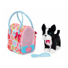 Pucci Pups Psík čierny v taške Flower Print Glam Bag