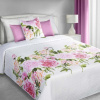 Prehoz na posteľ Ružové kvety 220cm x 240cm