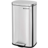 SONGMICS Odpadkový kôš s vekom LTB03NL 30 L, strieborný