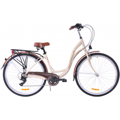 Kozbike Mestský bicykel 28" Holland Retro S-6 prevodový Krémová 18" 2024