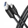 Axagon BUCM3-AM20AB USB-C USB-A, USB 3.2 Gen 1, 3A, ALU, 2m, černý