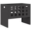 zahrada-XL Ohnisko obdĺžnikové čierne 50x30x40 cm z ocele 858970