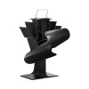 Krbový ventilátor HS Flamingo 2-lopatkový čierny