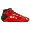 Závodní boty Sparco SLALOM+, s homologací FIA, barva: červená, velikost: 46