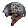 Moto prilba W-TEC Black Heart Longroad Farba Wings Skull, Veľkosť L (59-60)