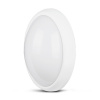 Stropné LED svietidlo oválne 12W, 6000K, 840lm, IP54, biele VT-8010 (V-TAC)