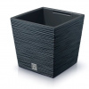 PROSPERPLAST Kvetináč FURU SQUARE LOW 30cm antracit
