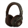 Bezdrôtové slúchadlá Guess PU 4G Metal Logo ENC, hnedé