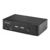 StarTech.com 2-Port DisplayPort KVM Switch, 8K 60Hz / 4K 144Hz, Single Display, DP 1.4, 2x USB 3.0 Ports, 4x USB 2.0 HID Ports, Push-Button & Hotkey Switching, TAA Compliant - OS Independent, Metal Ho