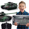 VEĽKÝ TANK OVLÁDANÝ NA DIAĽKU S OVLÁDAČOM RC AKU SVIETI OTOČNÝM ZVUKOM VEŽA