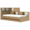 MID.YOU POSTEĽ S ÚLOŽNÝM PRIESTOROM, 90/200 cm biela, dub artisan - Online Only detský nábytok - 002163000705