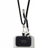 Karl Lagerfeld Universal Crossbody Popruh Cord and Ikonik Pins KLUCNMSCKIK čierne