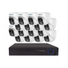 Securia Pro IP kamerový systém NVR16CHV4S-W DOME smart, biely Nahrávanie: 2TB disk
