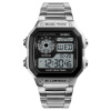 Skmei 1335 Digitálne hodinky Dual Time Strieborné
