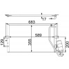 MAHLE Kondenzátor, klimatizace BEHR AC 478 000S