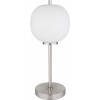 Globo Lighting Blacky I stolová lampa 1x40 W biela-niklová 15345TNO
