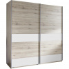 MID.YOU SKRIŇA S POS. DVER. – HOR.VED, biela, farba duba, 135/198/64 cm - Skrine - 001787057313