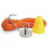 Magnet fishing set STANDARD (magnet 290 kg + ochranný kužeľ + hák + lano 30 metrov)