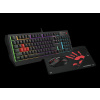 Klávesnica + myš + podložka pod myš A4TECH BLOODY USB B1700 Bloody Bundle Set ( B140N +ES7 + BP-50M) USB/ Esports Black (USB)