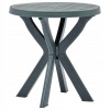 Záhradný stôl, stolík - Vidaxl Bistro Table, Green, Ø70 cm, plast (Vidaxl Bistro Table, Green, Ø70 cm, plast)