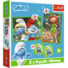 Trefl Trefl Puzzle + pexeso 2v1 Šmolkovia sa bavia 93656