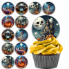 POPLATKY NA BÁBOVKY MUFFINKY HALLOWEEN DYNIA MUMIA PAVÚKY 12ks