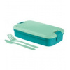 Box Curver® Picnic Lunch&Go, 1300 ml, modrý, dóza, obedár s príborom, 10.3x23x7 cm