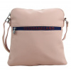 Sportovní crossbody dámská textilní kabelka 5329-BB růžová