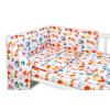 Baby Nellys 3-dielna sada Mantinel s obliečkami - Liška a balóniky, biela, 135x100 Baby Nellys