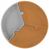 MINIKOIOI Tanier Puzzle silikónový s prísavkou Woody Brown / Grey