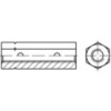 TOOLCRAFT 136578 šesťhranná napínacia matica M10 ocel glavanizované zinkom DIN 1479 10 ks; 136578