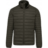 KARIBAN VINTAGE K6120 / Pánska zimná ultraľahká bunda - dark khaki XL