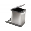 Vstavaný odpadkový kôš Elletipi TOWER - výsuvný, automatické veko, 17 l