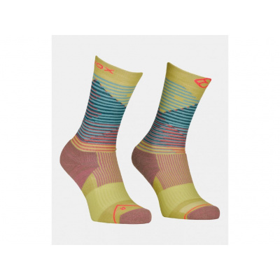 ORTOVOX Dámske ponožky W's ALL MOUNTAIN MID SOCKS wabisabi - žlté Veľkosť: 42-44
